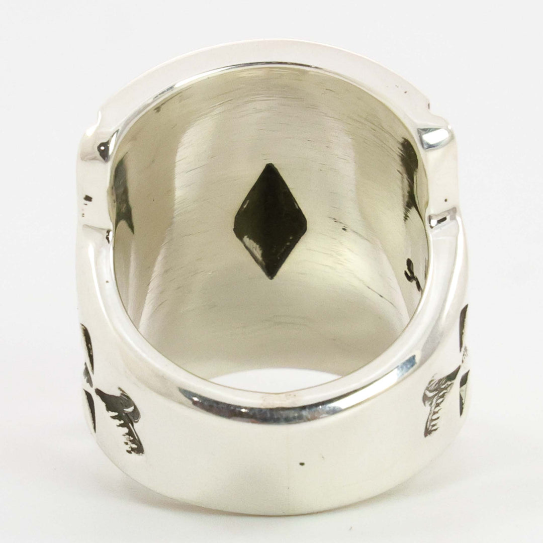 Stamped Silver Ring