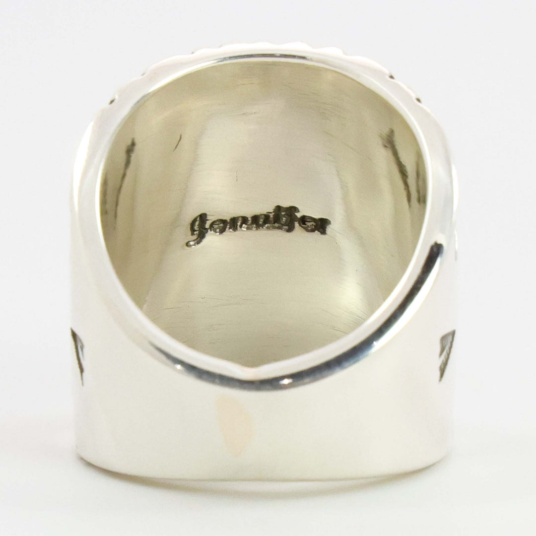 Stamped Silver Ring