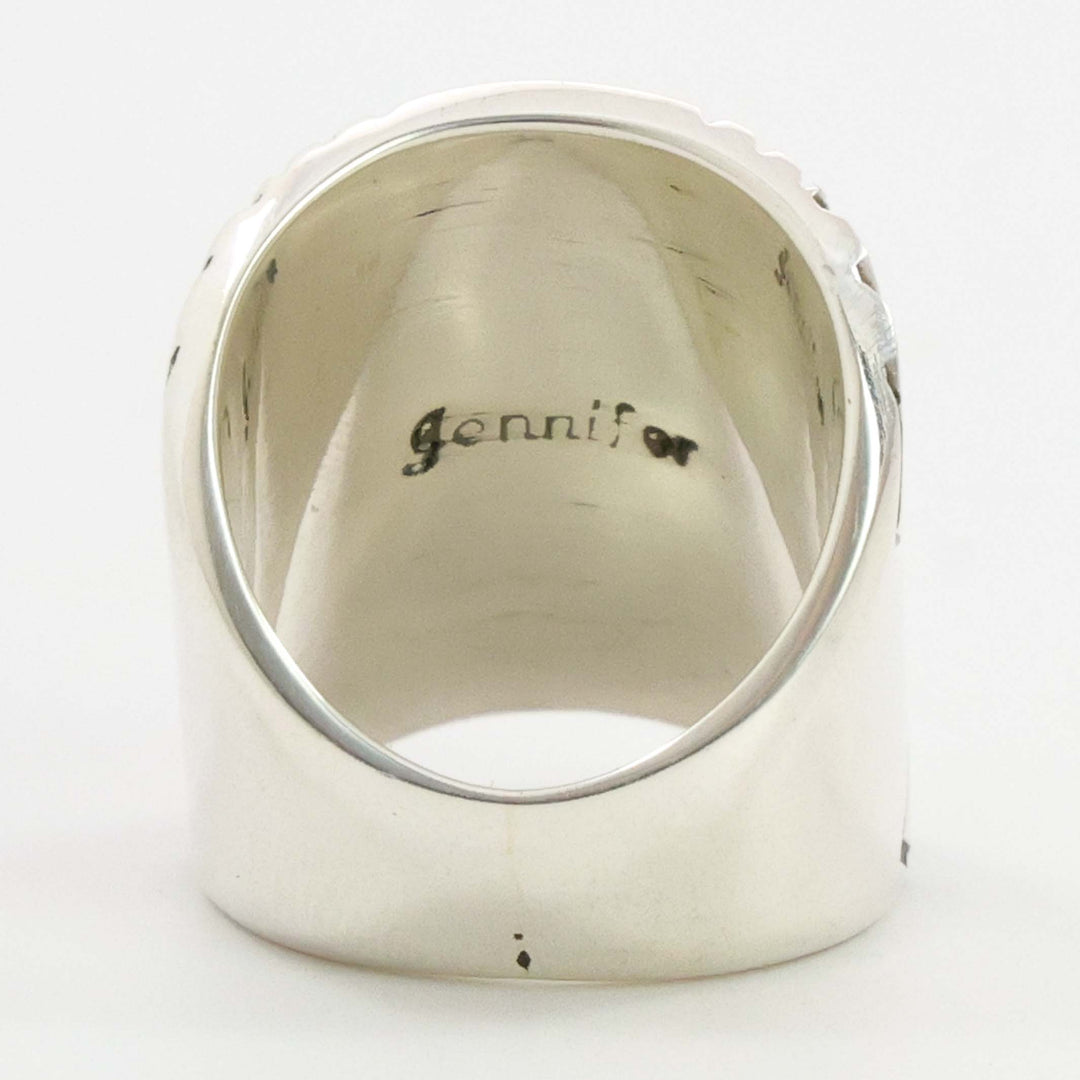 Stamped Silver Ring