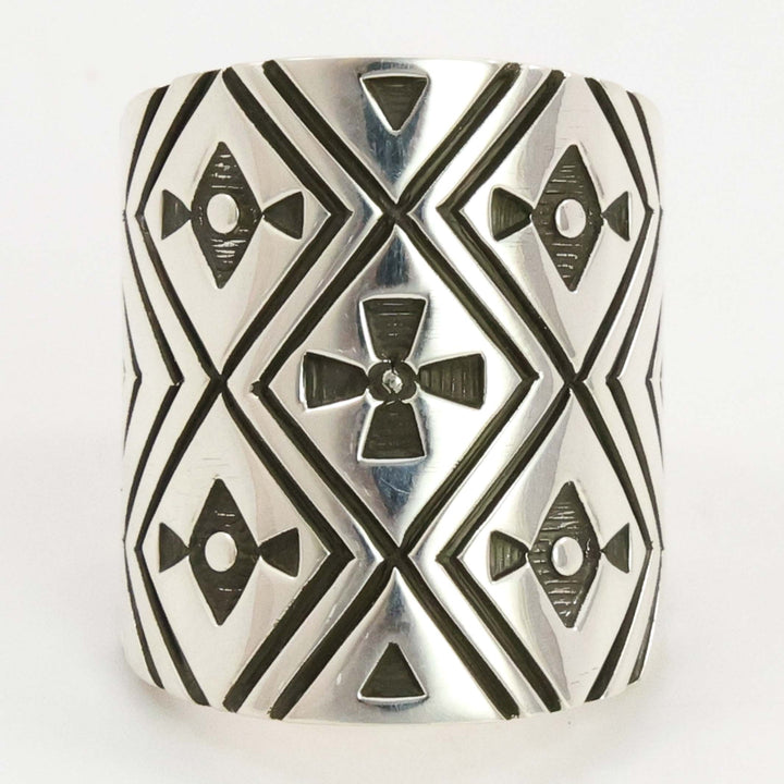 Stamped Silver Ring