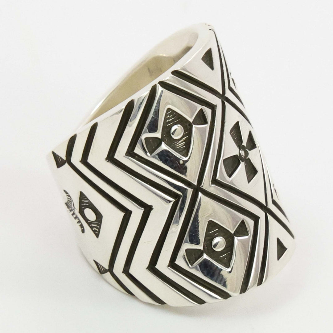 Stamped Silver Ring