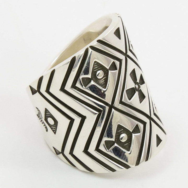 Stamped Silver Ring