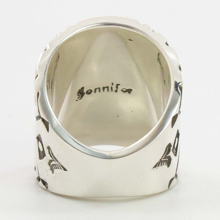 Stamped Silver Ring