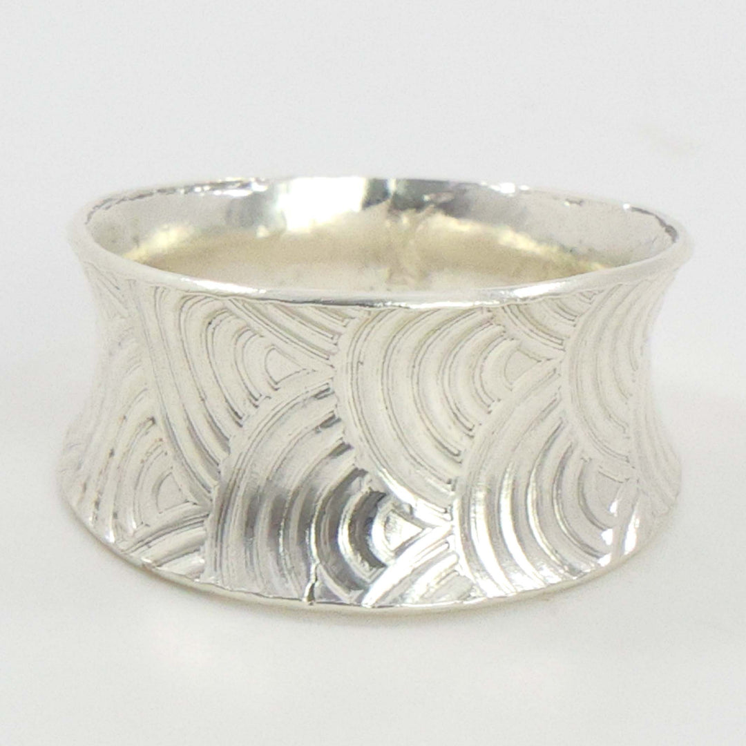 Stamped Silver Ring