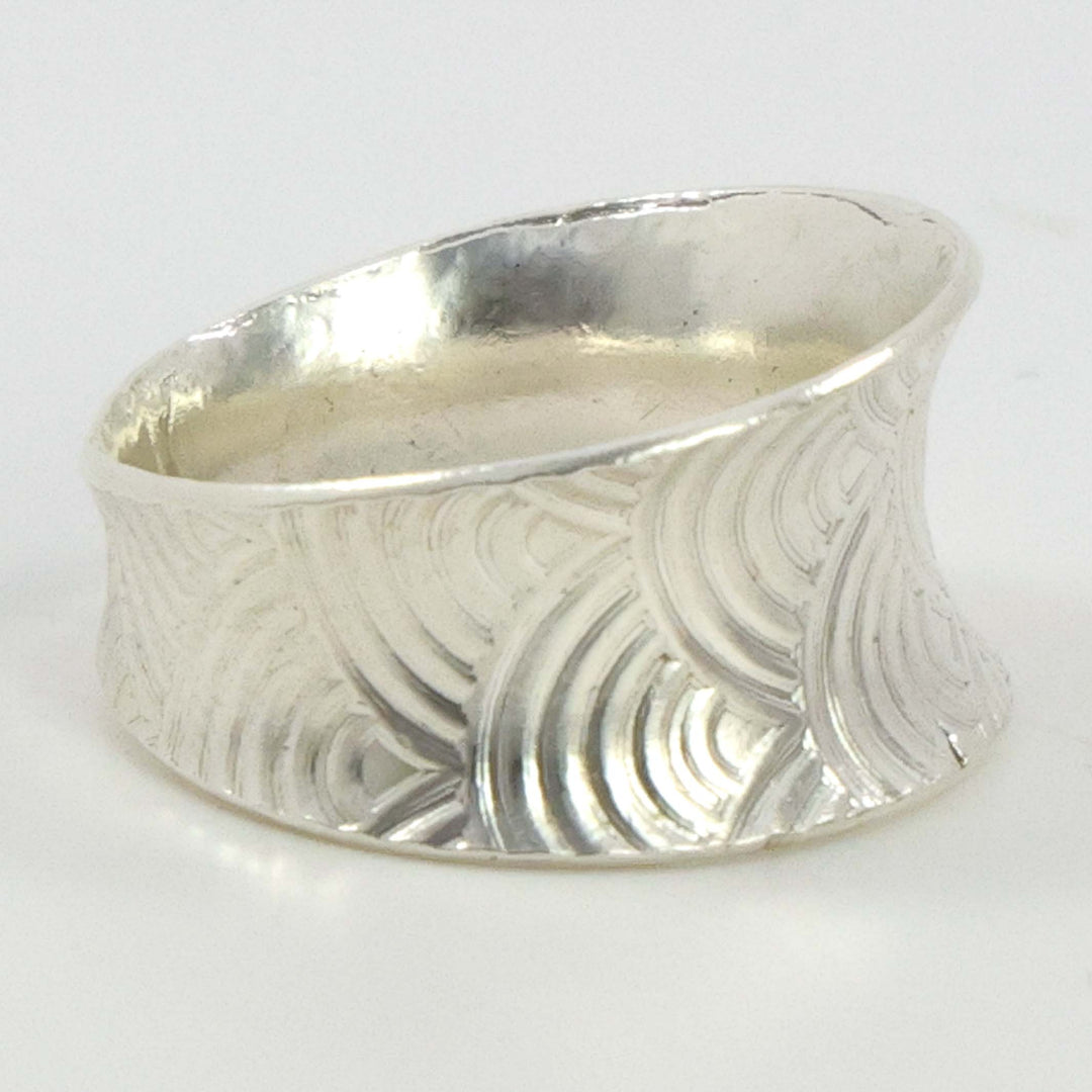 Stamped Silver Ring