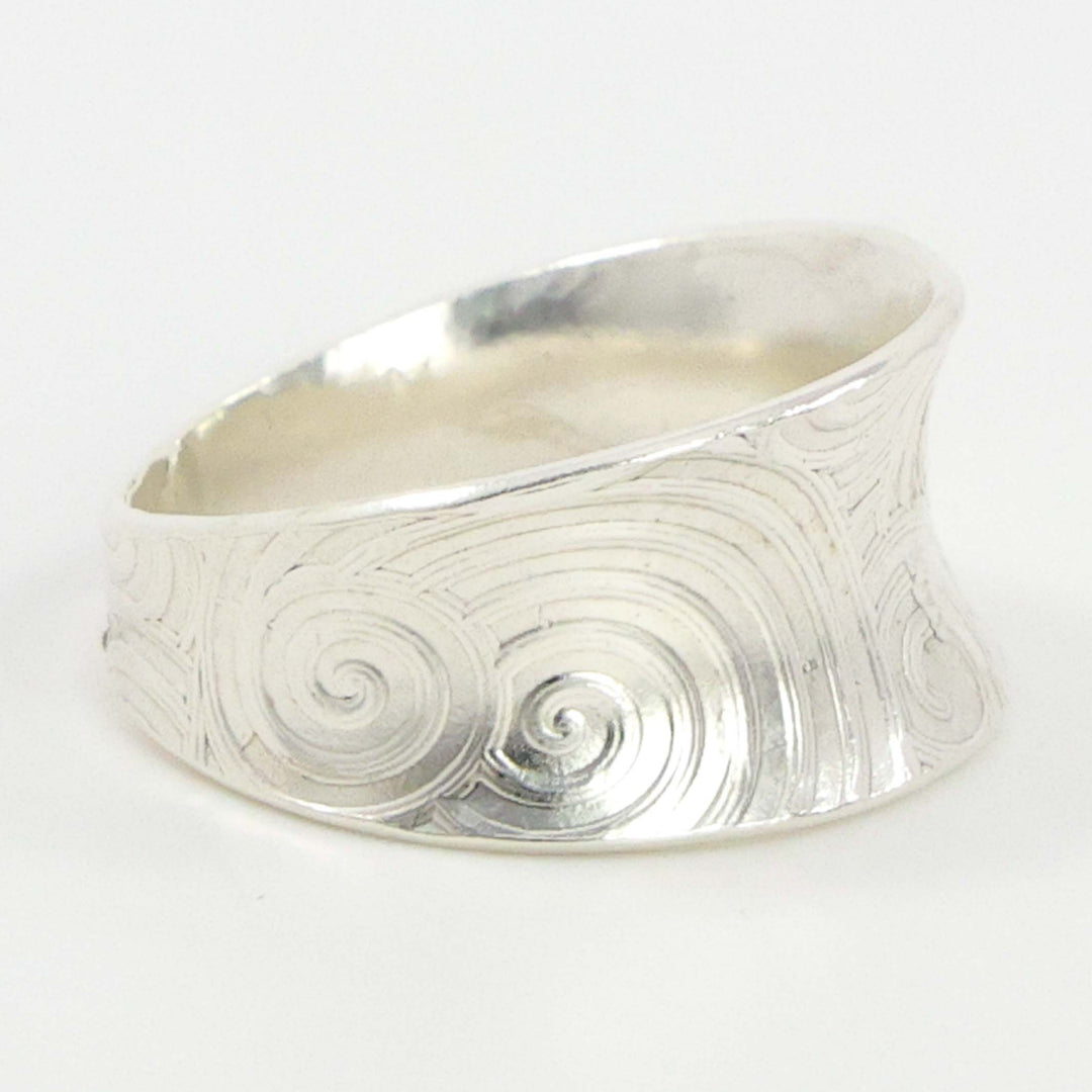 Stamped Silver Ring