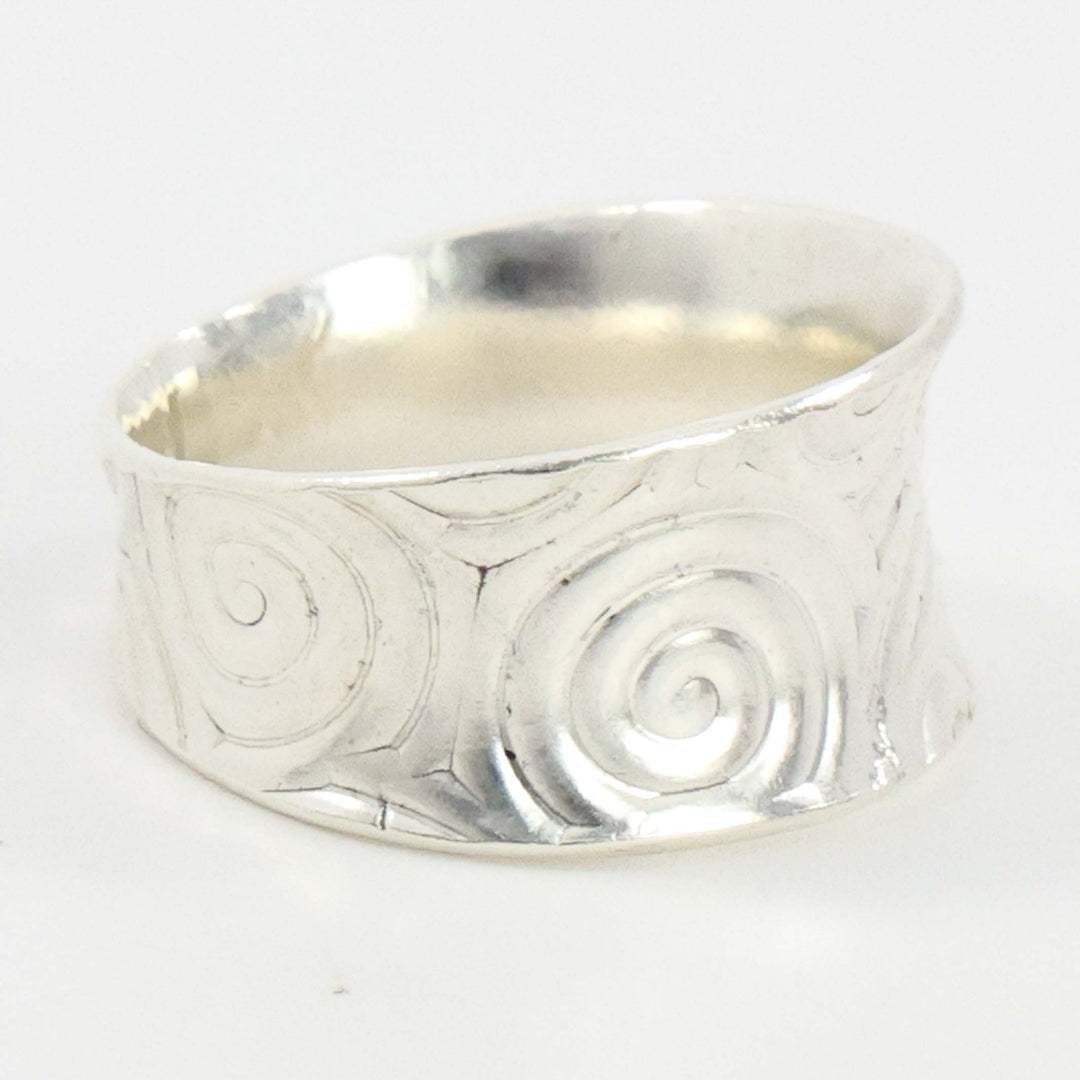 Stamped Silver Ring
