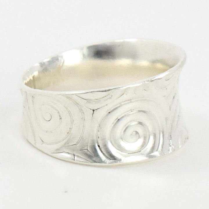 Stamped Silver Ring
