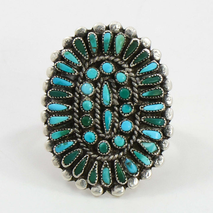 1940s Turquoise Cluster Ring