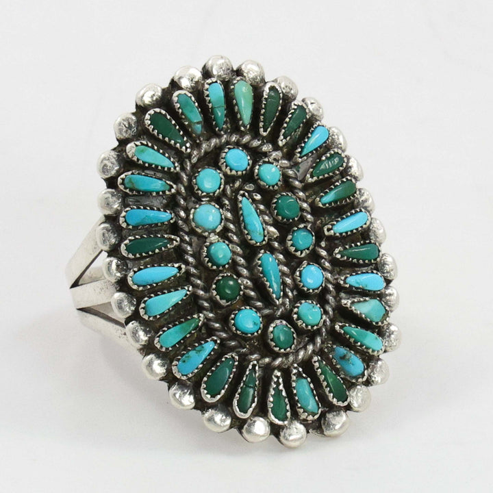1940s Turquoise Cluster Ring