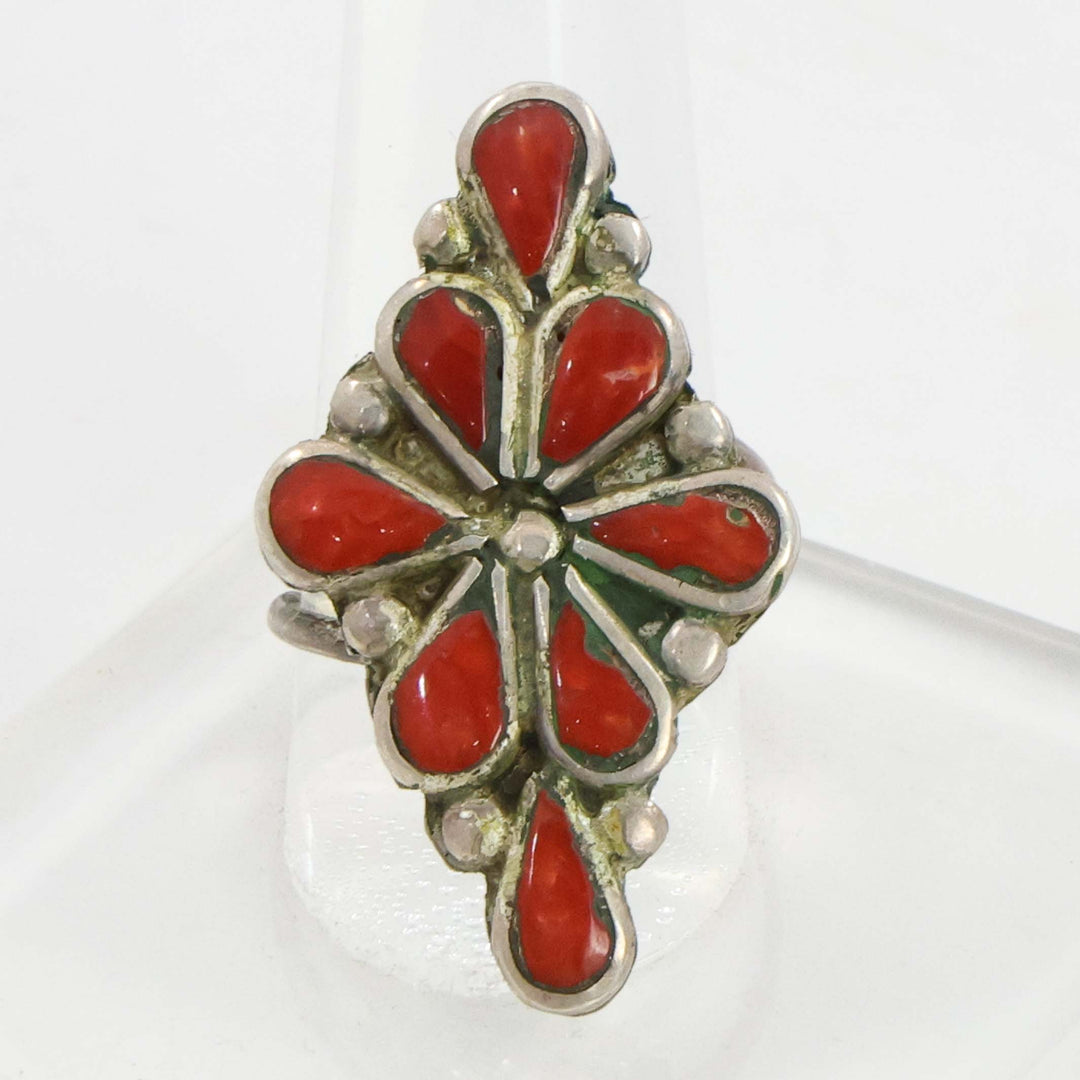 1940s Zuni Coral Ring
