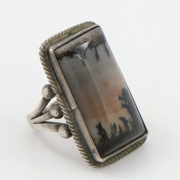 1950s Dendritic Agate Ring
