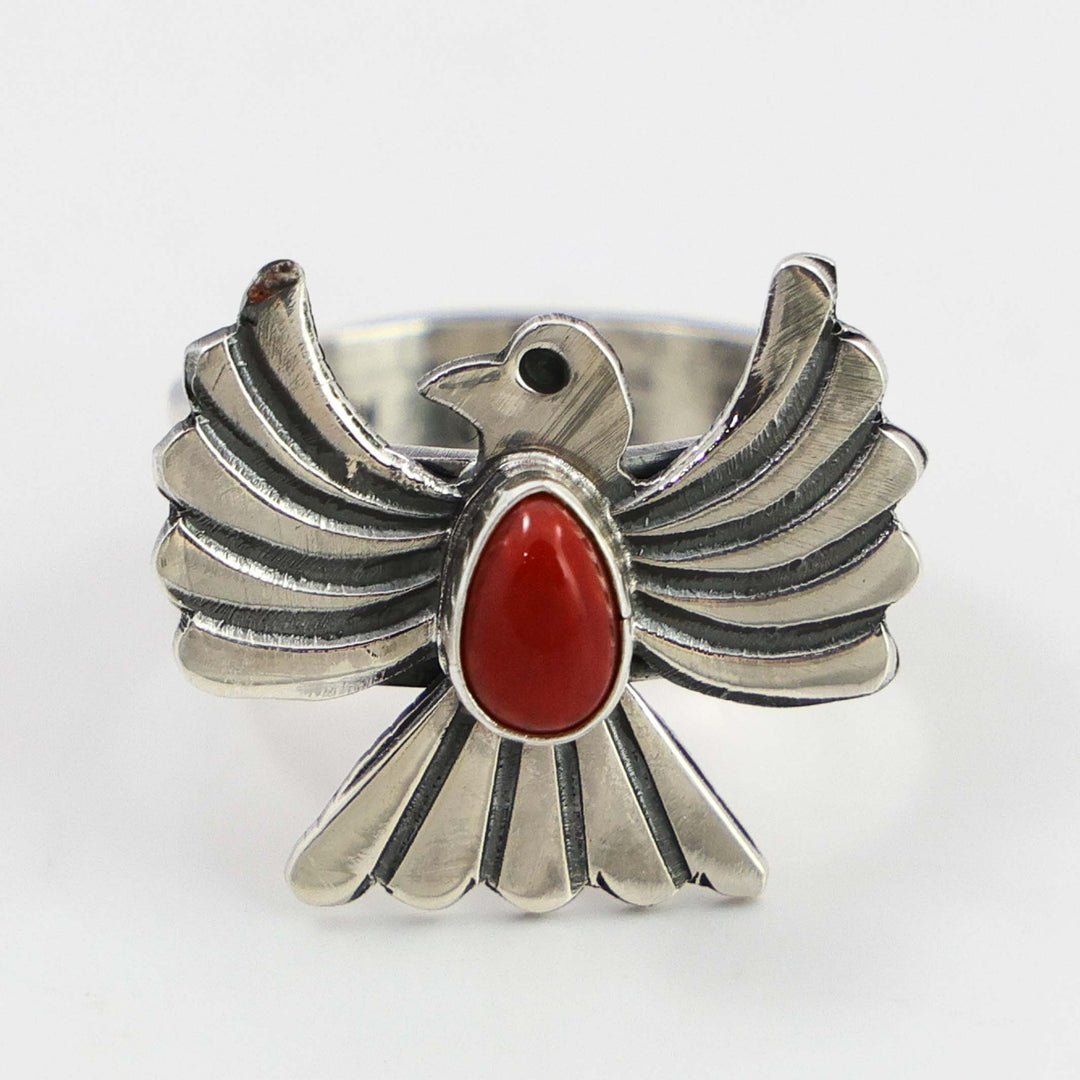 Coral Thunderbird Ring
