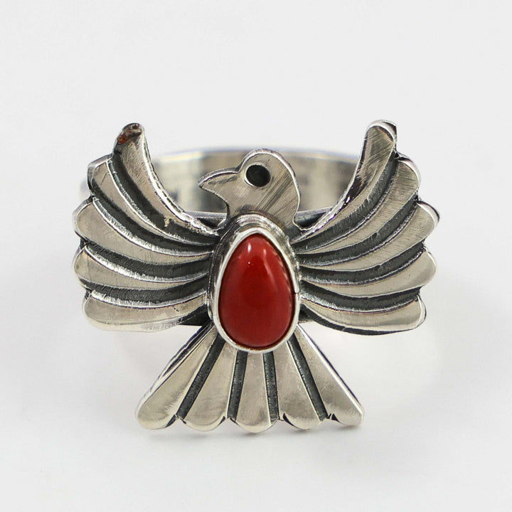 Coral Thunderbird Ring
