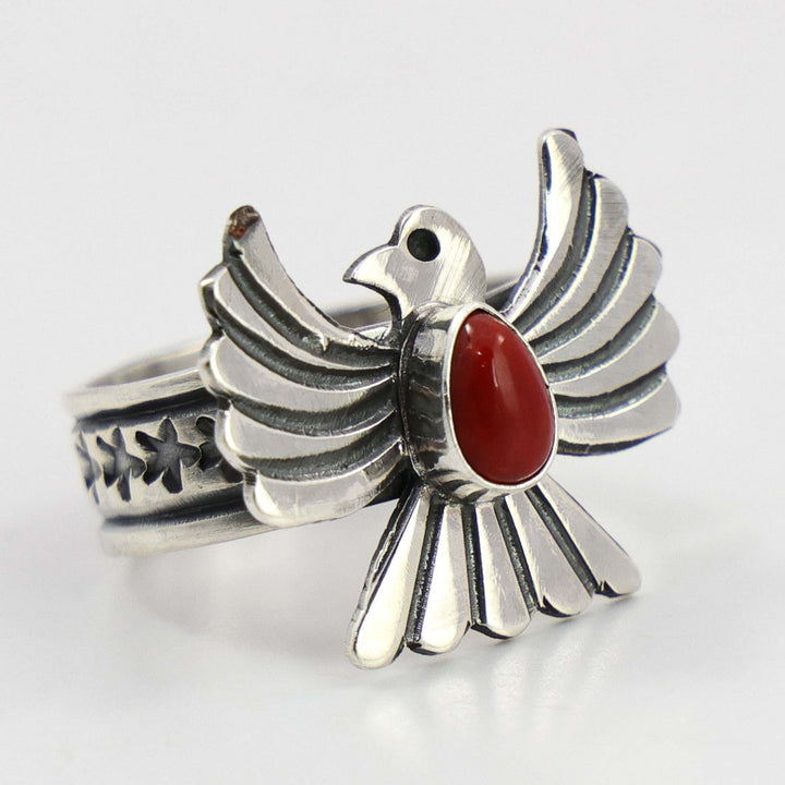Coral Thunderbird Ring