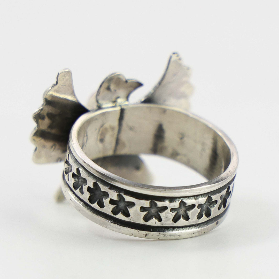 Coral Thunderbird Ring