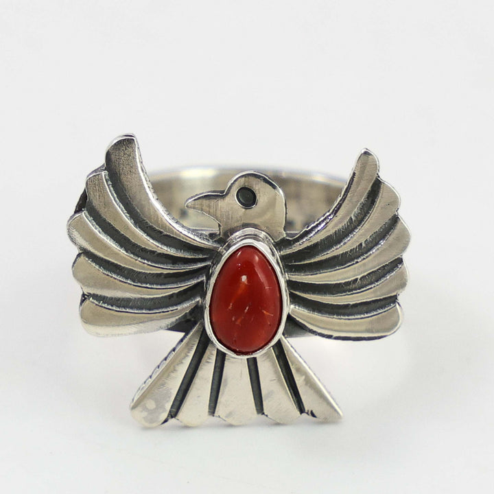Coral Thunderbird Ring