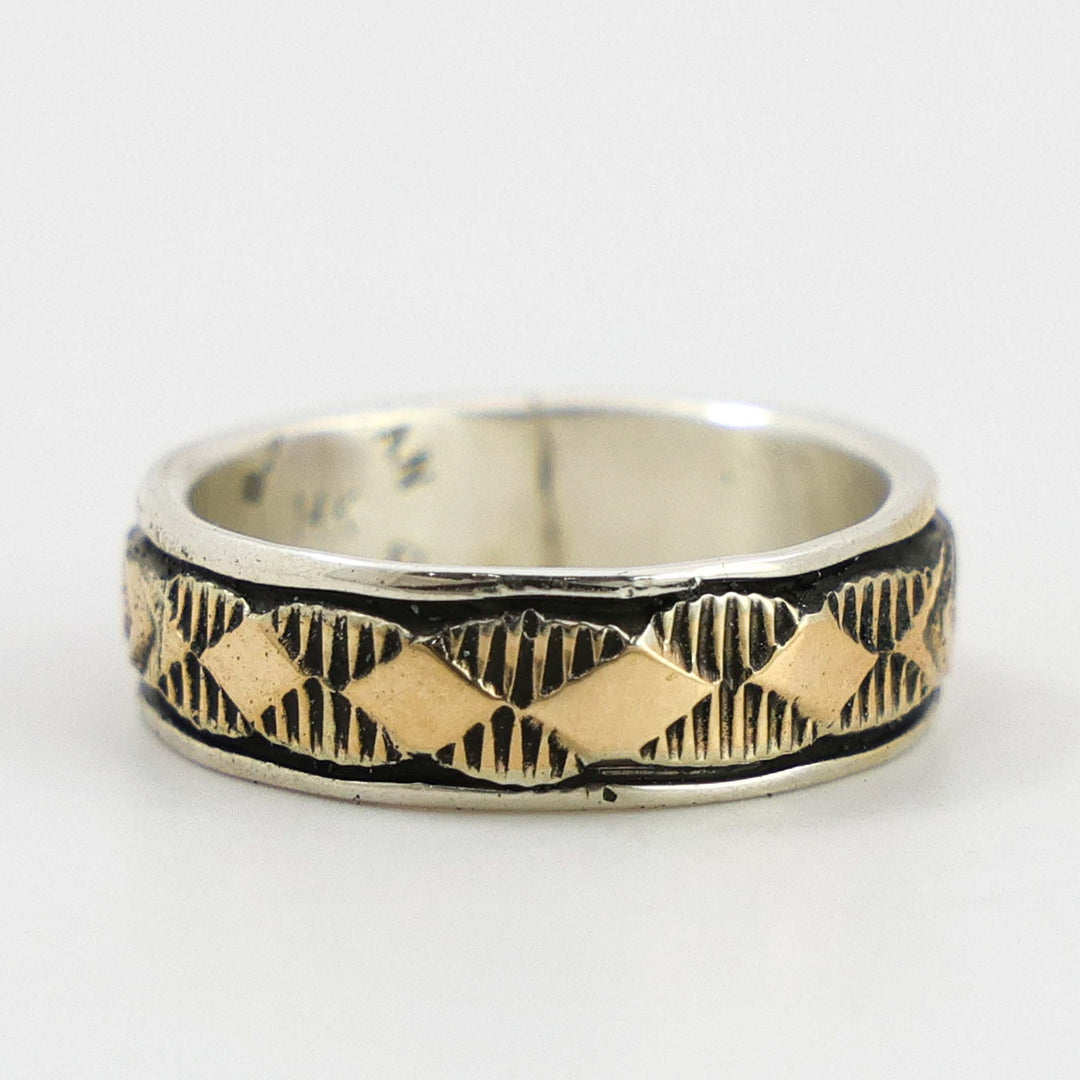 Gold on Silver Ring