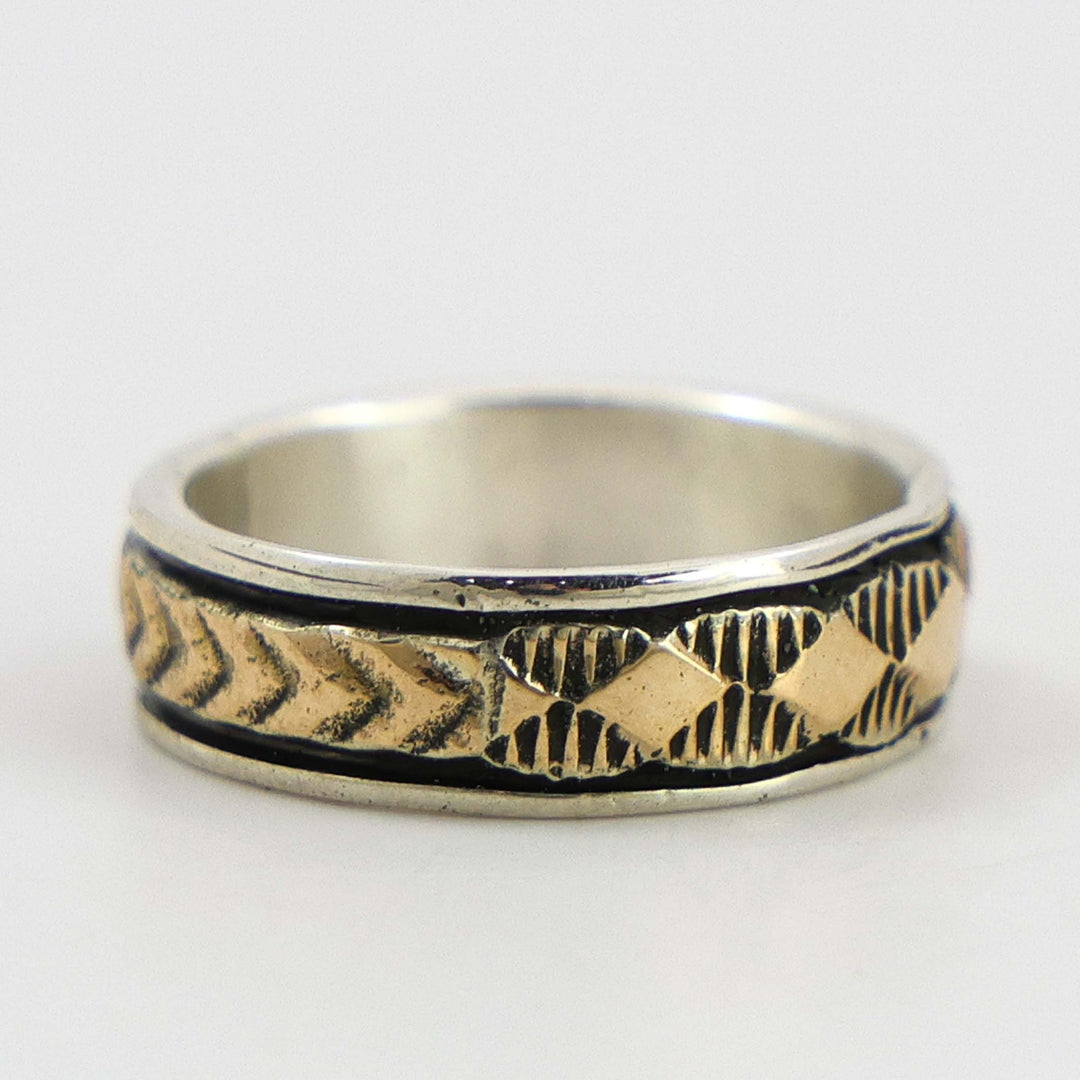 Gold on Silver Ring
