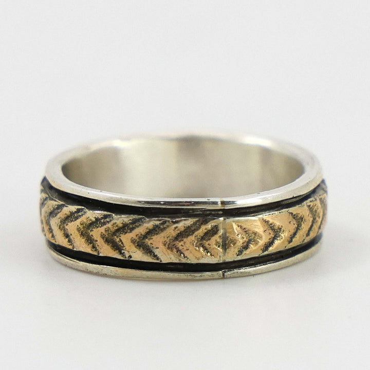 Gold on Silver Ring