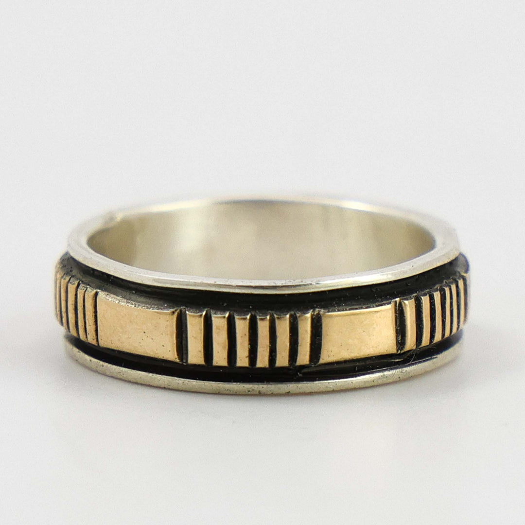 Gold on Silver Ring