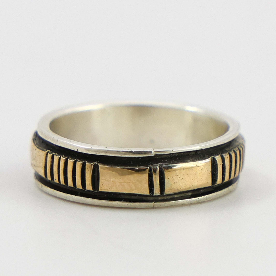 Gold on Silver Ring