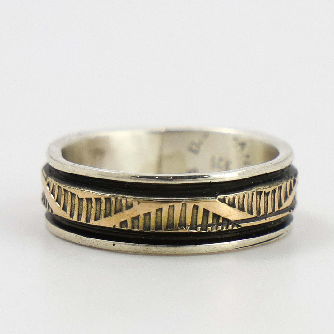 Gold on Silver Ring