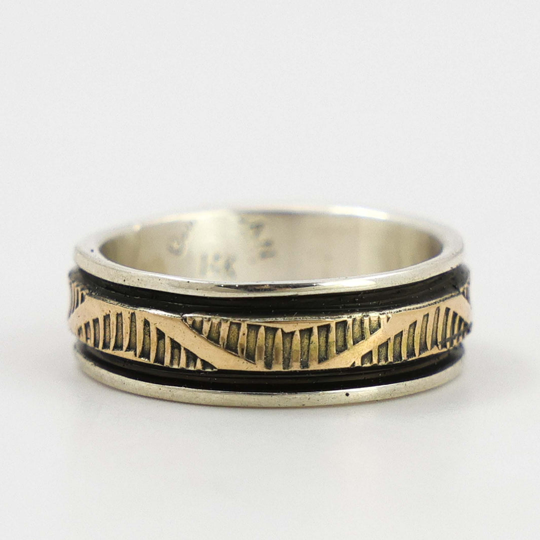 Gold on Silver Ring
