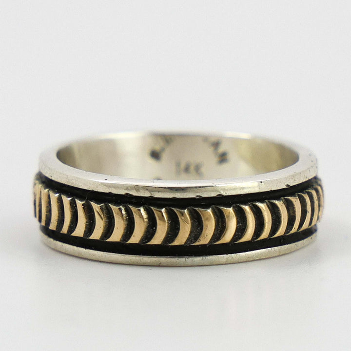 Gold on Silver Ring