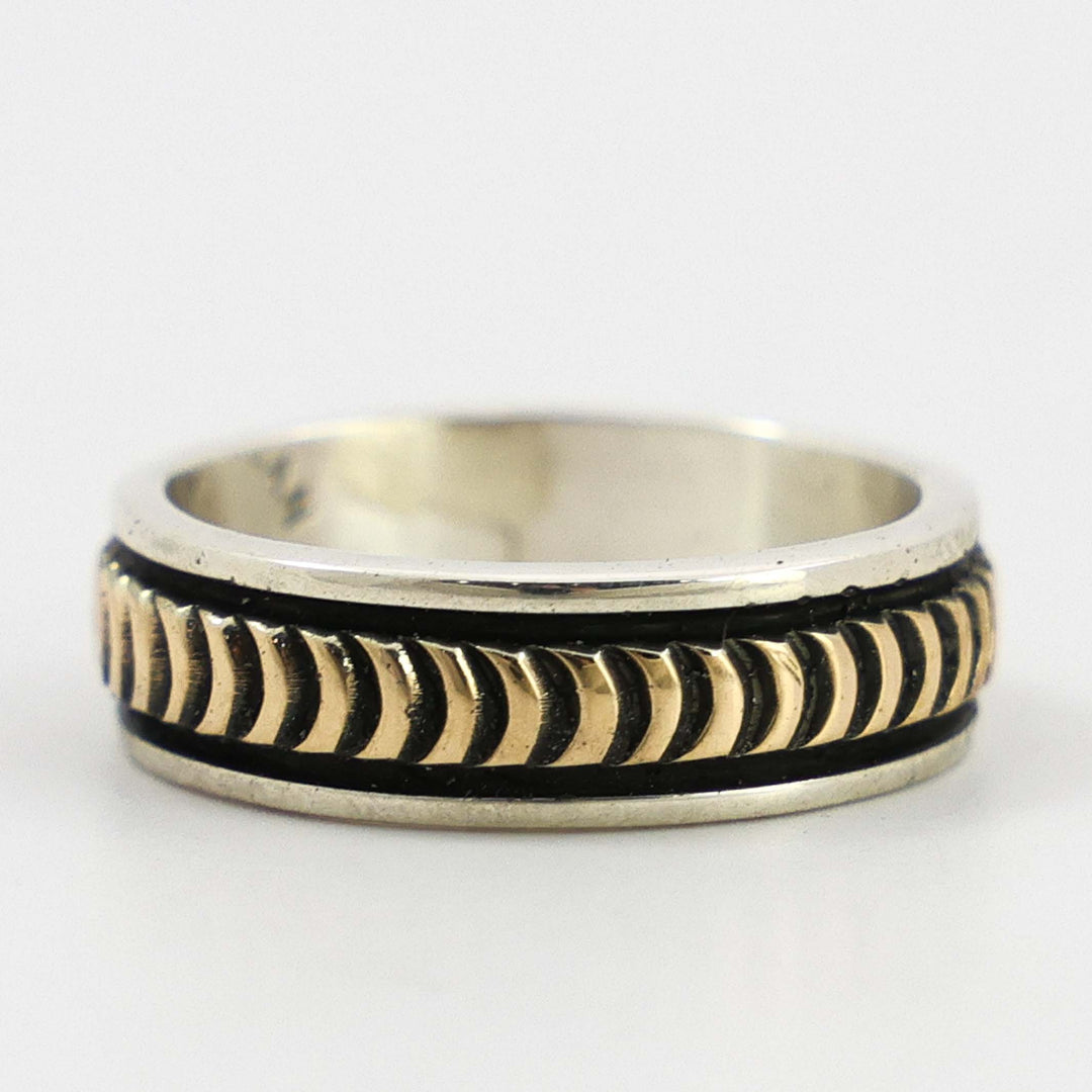 Gold on Silver Ring