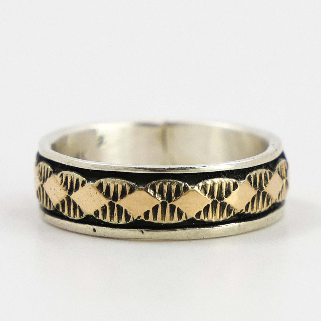 Gold on Silver Ring
