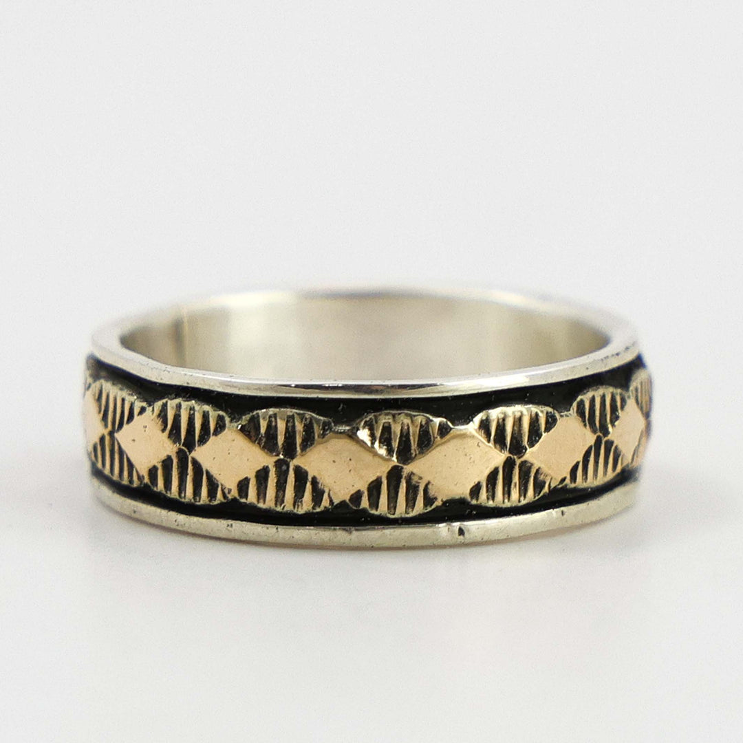 Gold on Silver Ring