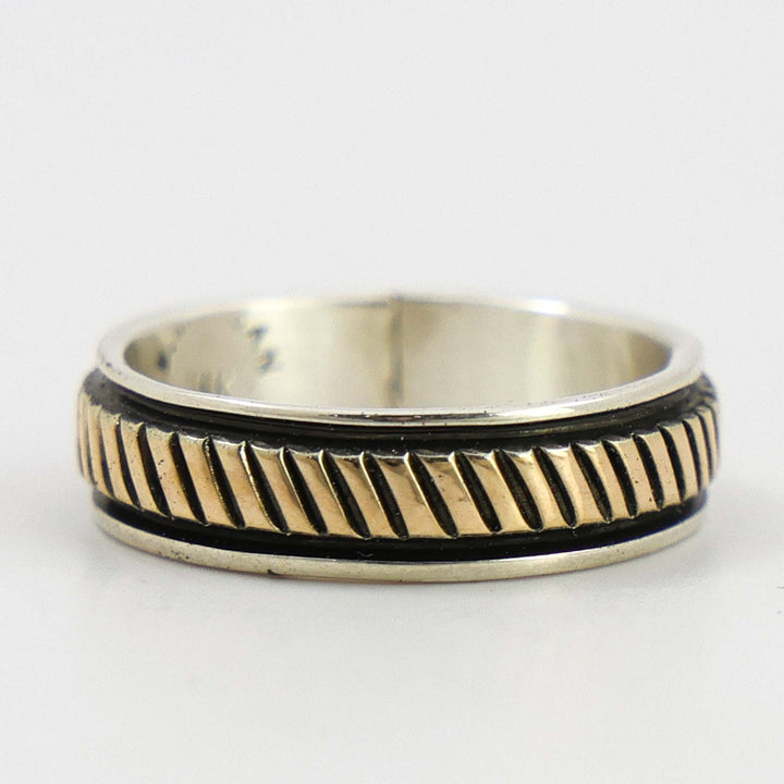 Gold on Silver Ring