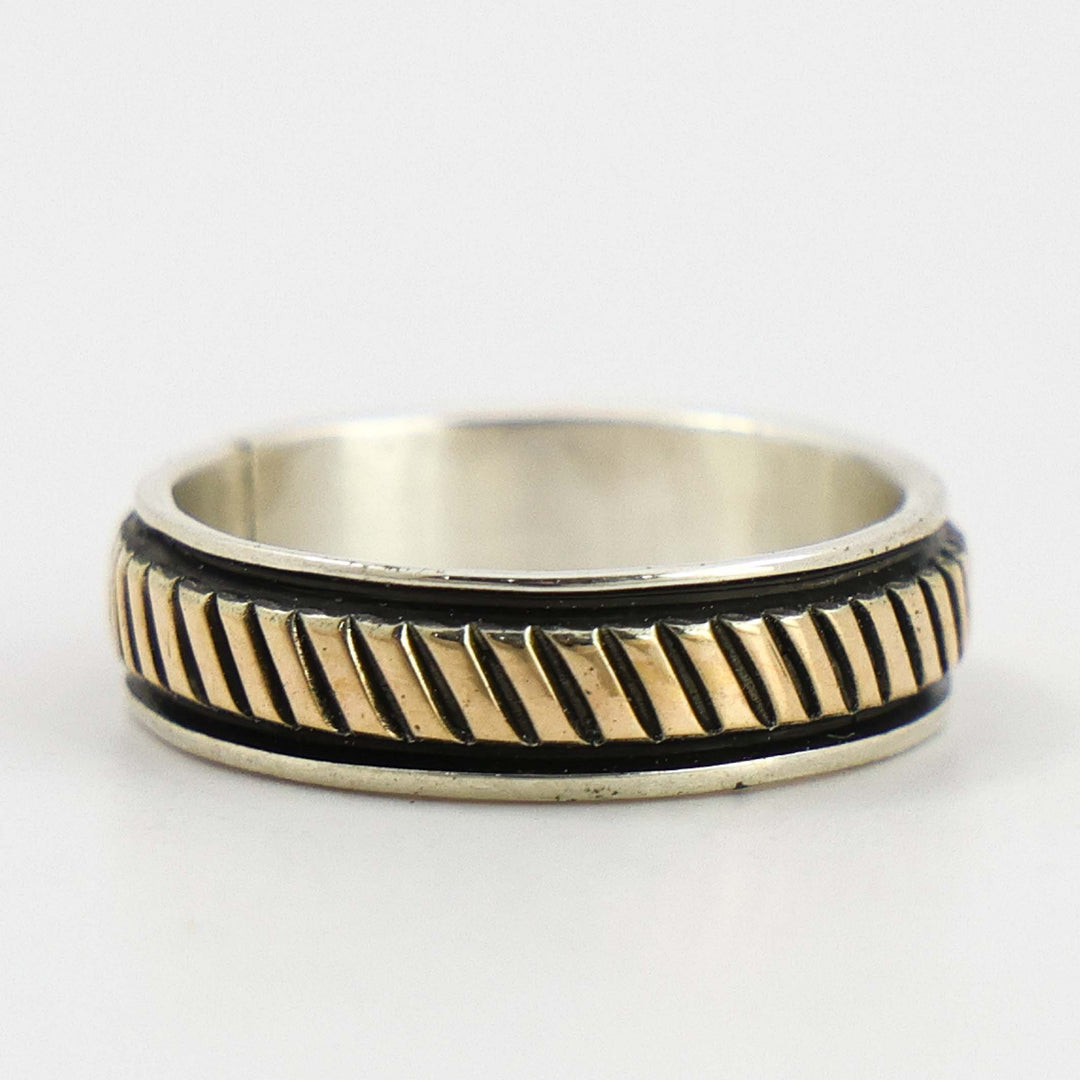 Gold on Silver Ring