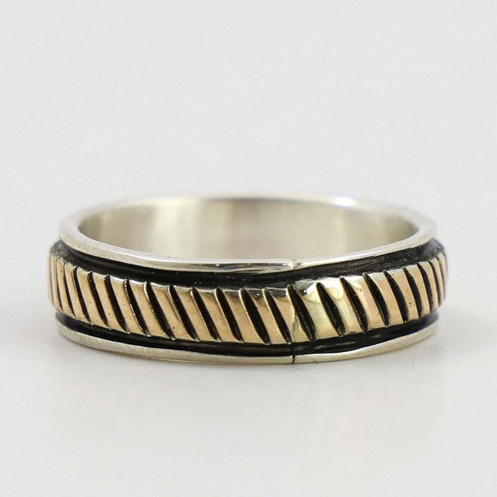 Gold on Silver Ring