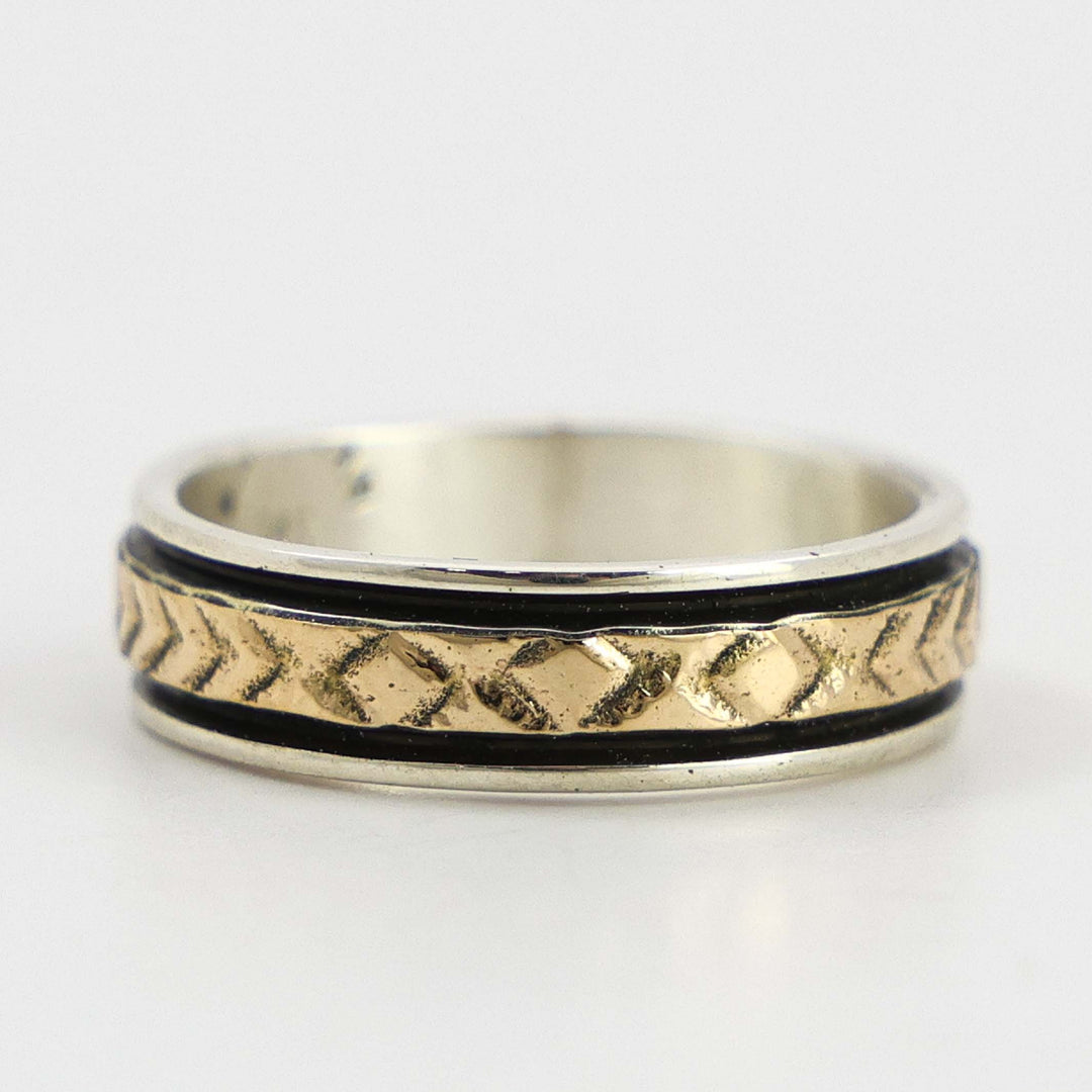 Gold on Silver Ring