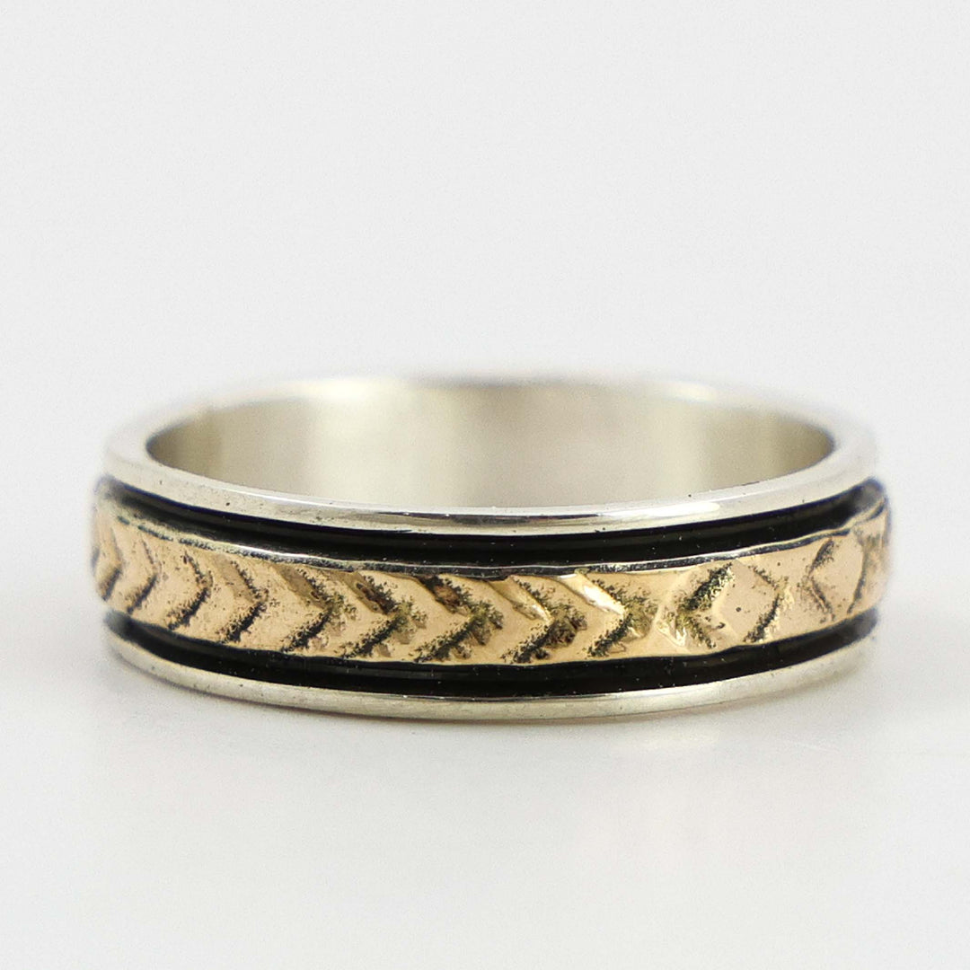Gold on Silver Ring