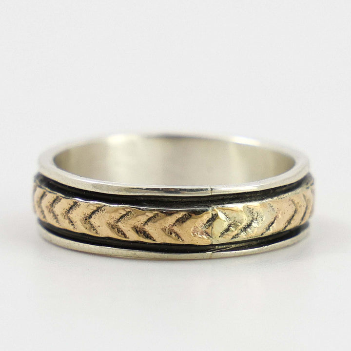 Gold on Silver Ring