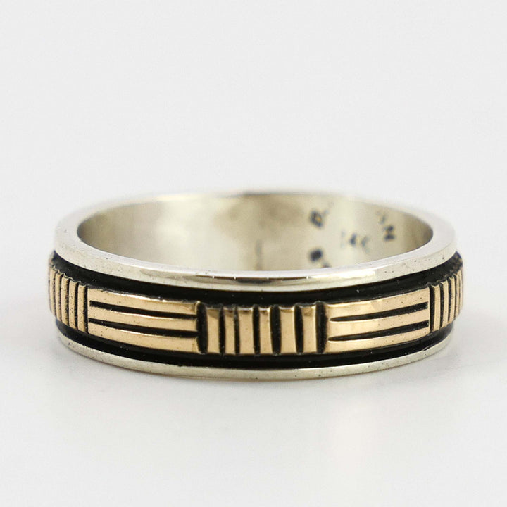Gold on Silver Ring