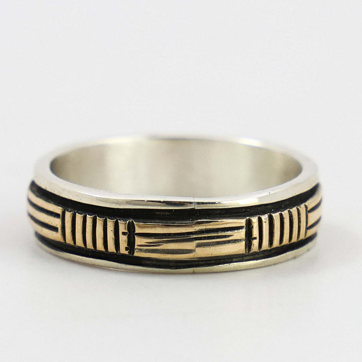 Gold on Silver Ring