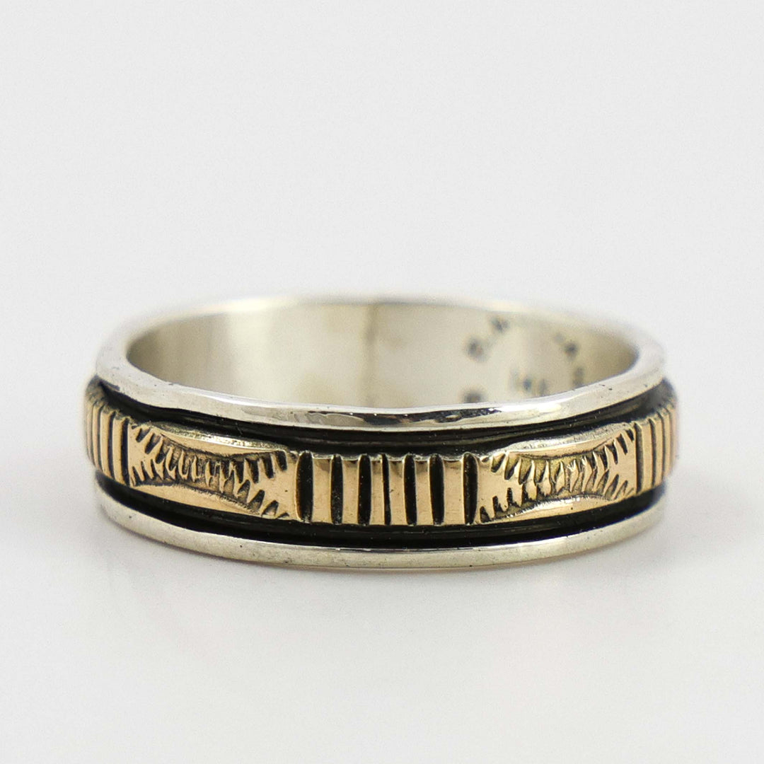 Gold on Silver Ring