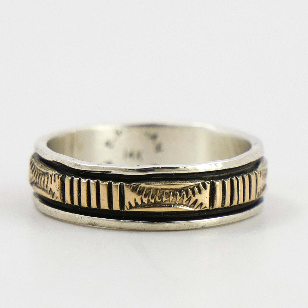 Gold on Silver Ring
