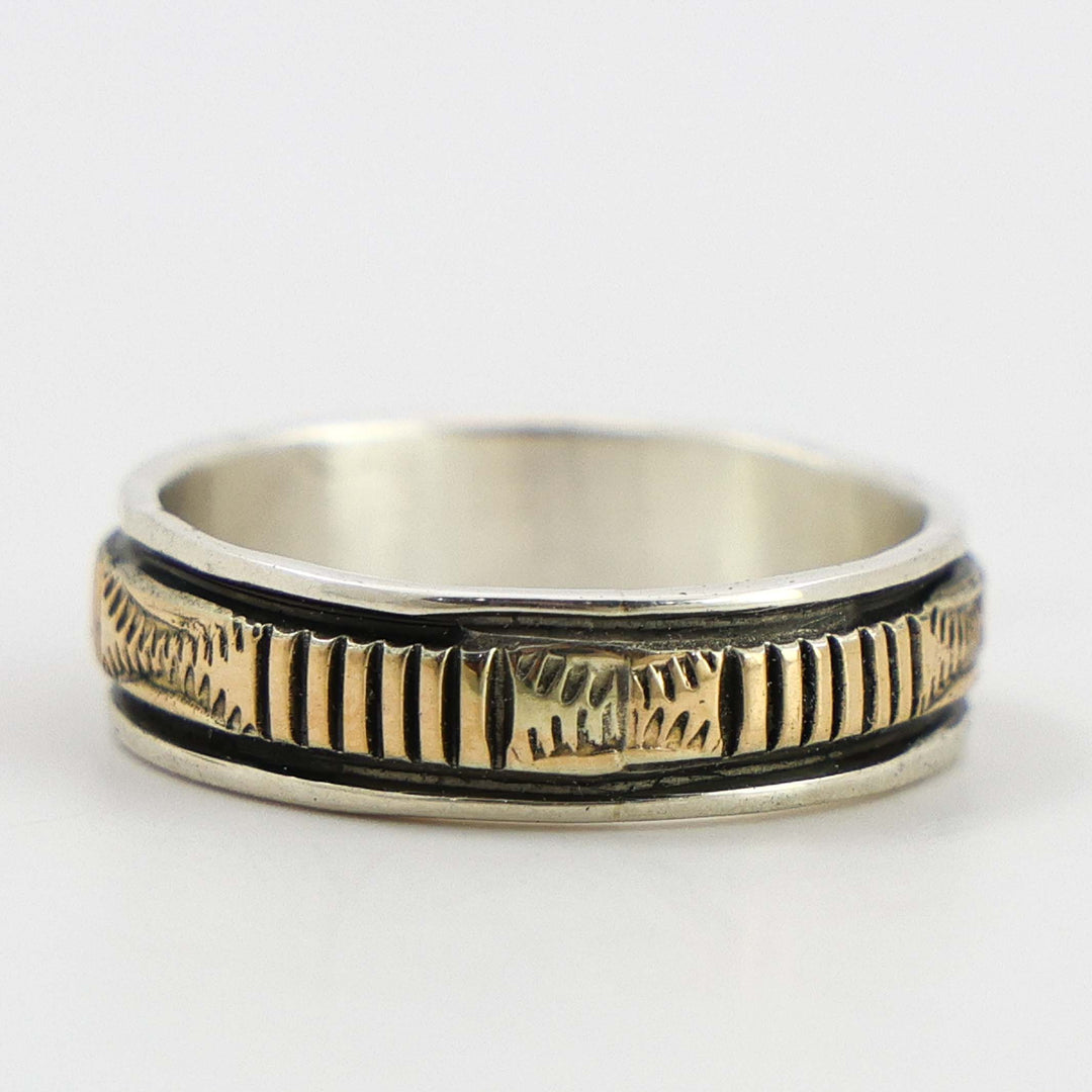 Gold on Silver Ring