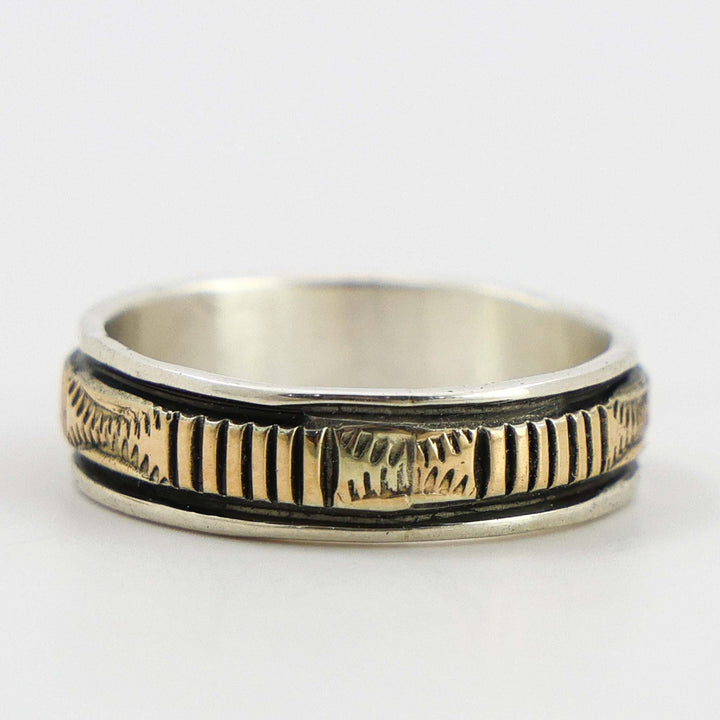 Gold on Silver Ring