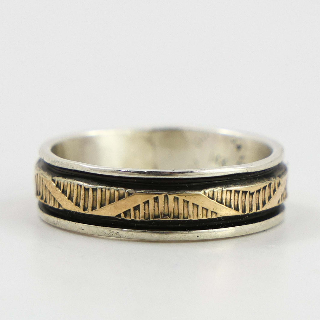 Gold on Silver Ring