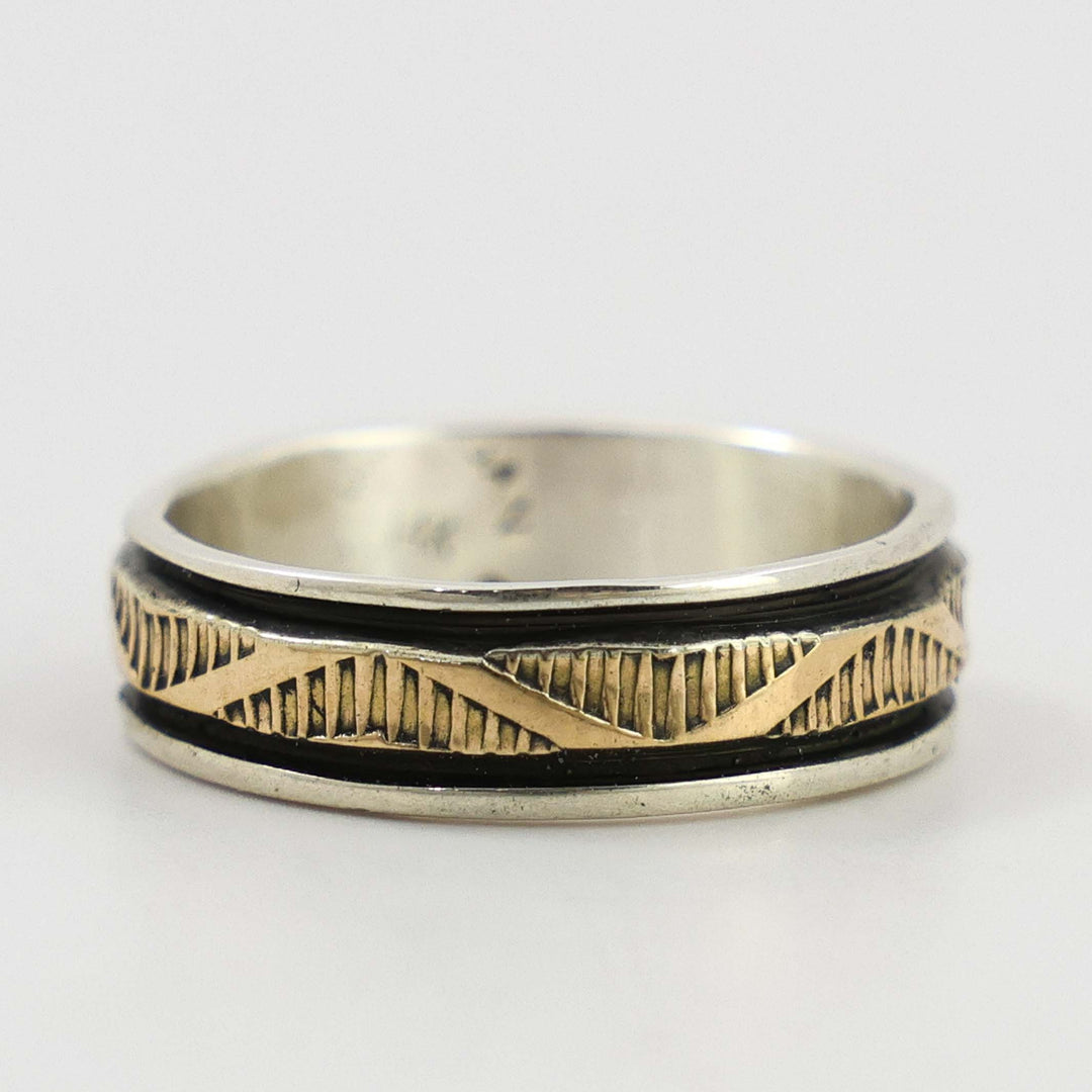 Gold on Silver Ring