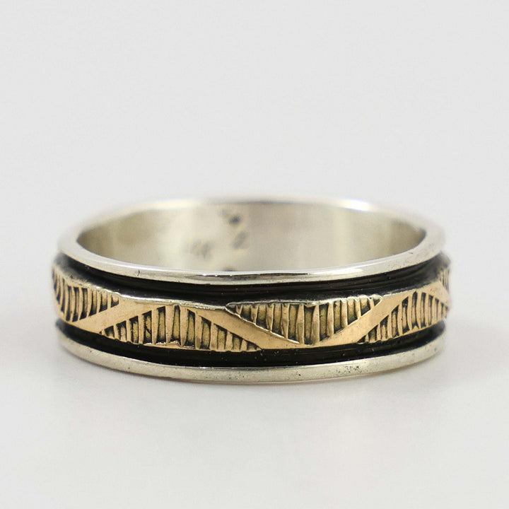 Gold on Silver Ring