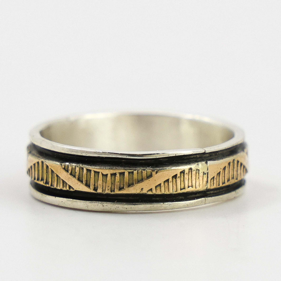 Gold on Silver Ring