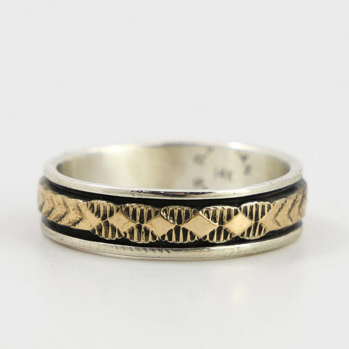 Gold on Silver Ring