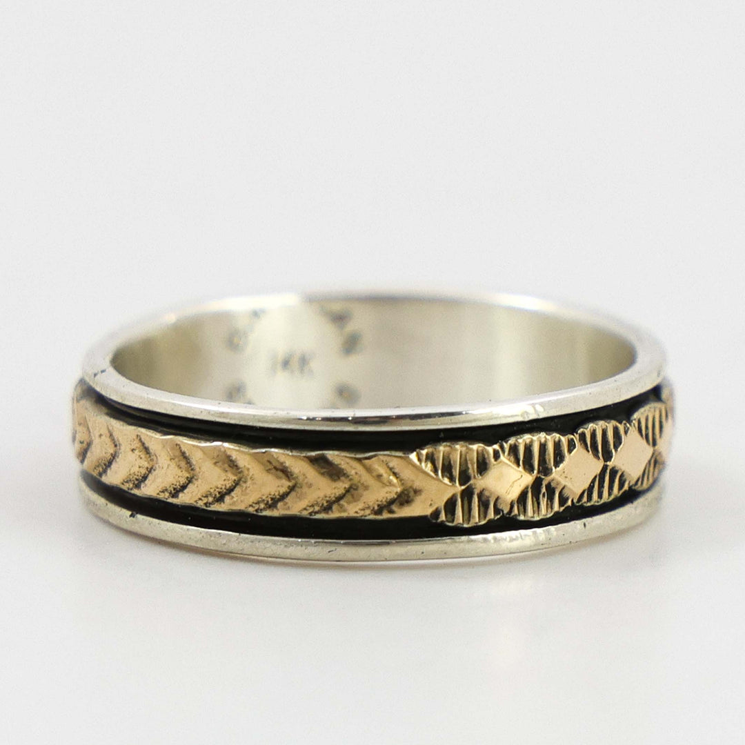 Gold on Silver Ring